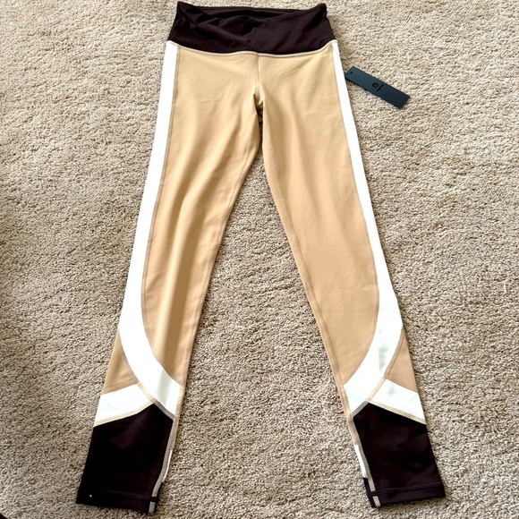NWT Mono B Beige and Brown Leggings S - Picture 3 of 11